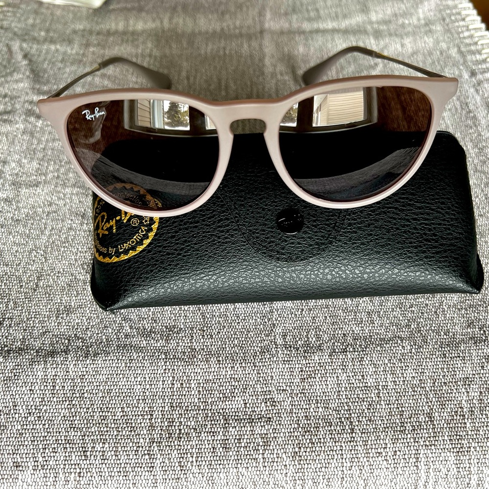New Ray-Ban Erika 4171 Dark Rubber Sand Violet Gradient Brown